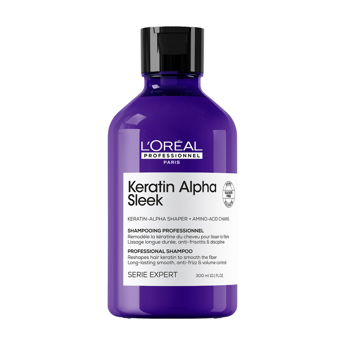 Shampoo Anti-frizz todo tipo de cabello Keratin Alpha Sleek